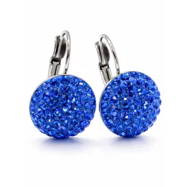  HÉRA kapcsos fülbevaló - 14 mm (sapphire)