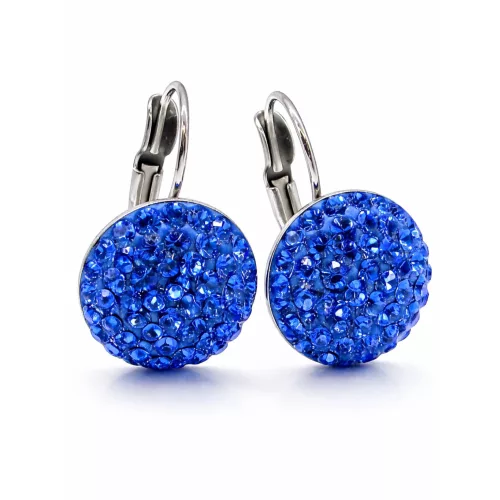  HÉRA kapcsos fülbevaló - 14 mm (sapphire)