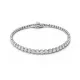 CSILLAGSOR ezüst karkötő - crystal (fix 18 cm)