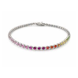 CSILLAGSOR ezüst karkötő - színes (20 cm)