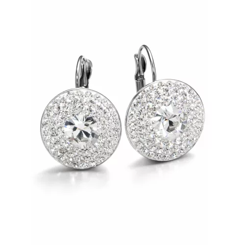 ÓRIÁS APHRODITÉ kapcsos fülbevaló - 18 mm (crystal fehér)
