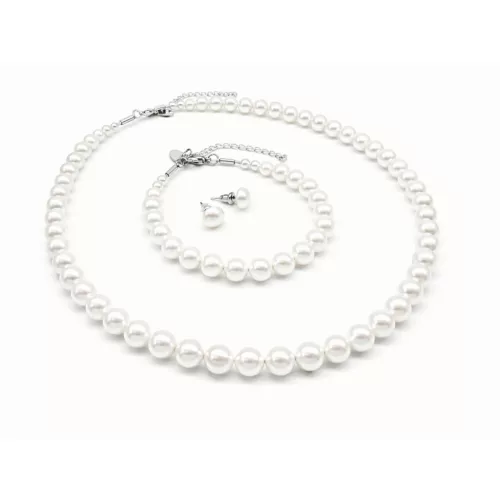 ELEGANCIA GYÖNGY SZETT - állítható (white pearl)
