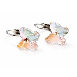   PILLANGÓ kapcsos fülbevaló - crystal aurore (5 éves kortól tinédzser korig)