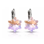 HÓPEHELY kapcsos fülbevaló - 14 mm (rose moonlight)