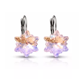 HÓPEHELY kapcsos fülbevaló - 14 mm (rose moonlight)