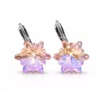 HÓPEHELY kapcsos fülbevaló - 14 mm (rose moonlight)