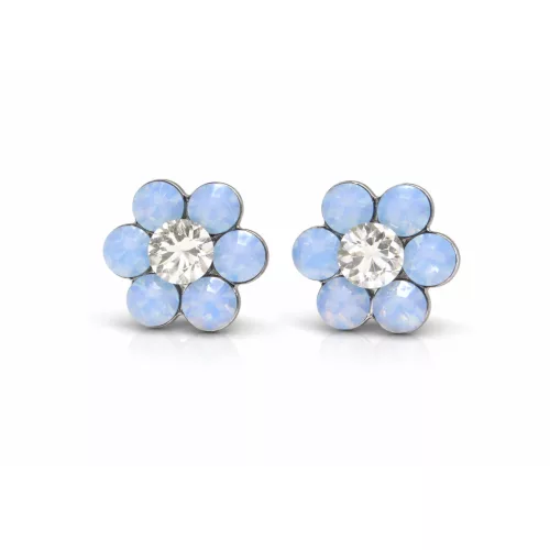 KIS VIRÁG fülbevaló (air blue opal)