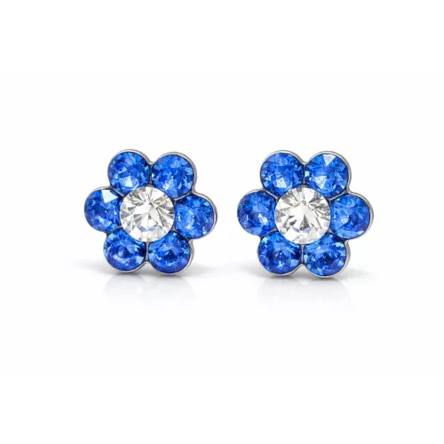 KIS VIRÁG fülbevaló (sapphire)