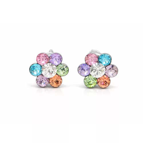 PICI VIRÁG fülbevaló (halvány szivárvány)