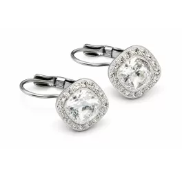   APHRODITÉ PÁRNA kapcsos fülbevaló -12 mm (crystal fehér)