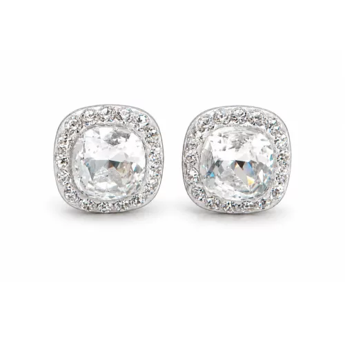 APHRODITÉ PÁRNA bedugós fülbevaló -12 mm (crystal fehér)