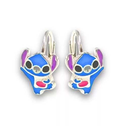 STITCH ezüst fülbevaló (4 éves kortól 10 éves korig)