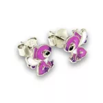 Angel (Stitch rózsaszín párja) ezüst bedugós fülbevaló (4 éves kortól 10 éves korig)