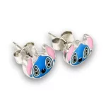 STITCH ezüst bedugós fülbevaló (4 éves kortól 10 éves korig)