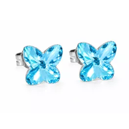   PILLANGÓ fülbevaló - dark aquamarine (5 éves kortól tinédzser korig)