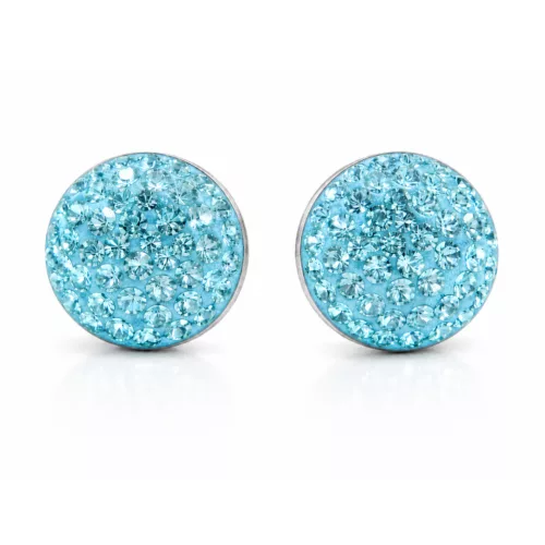 HÉRA bedugós fülbevaló - 14 mm (light turquoise)