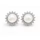 PEARL PRINCESS ezüst bedugós fülbevaló - 8 mm