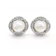 PEARL MAJESTY ezüst bedugós fülbevaló - 10 mm
