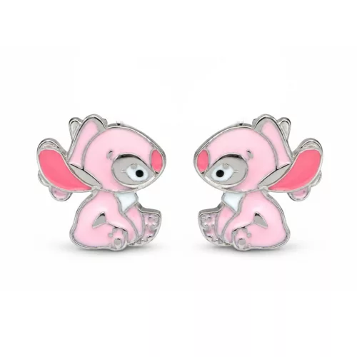 Angel (Stitch párja) ezüst bedugós fülbevaló (4 éves kortól tinédzser korig)
