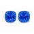 APHRODITÉ PÁRNA bedugós fülbevaló -12 mm (sapphire)