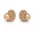 HÉRA GYÖNGYÖS SZÍV bedugós fülbevaló - 10 mm (peach)