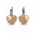 HÉRA GYÖNGYÖS SZÍV kapcsos fülbevaló - 10 mm (peach)