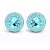 APHRODITÉ bedugós fülbevaló - 14 mm (light turquoise)