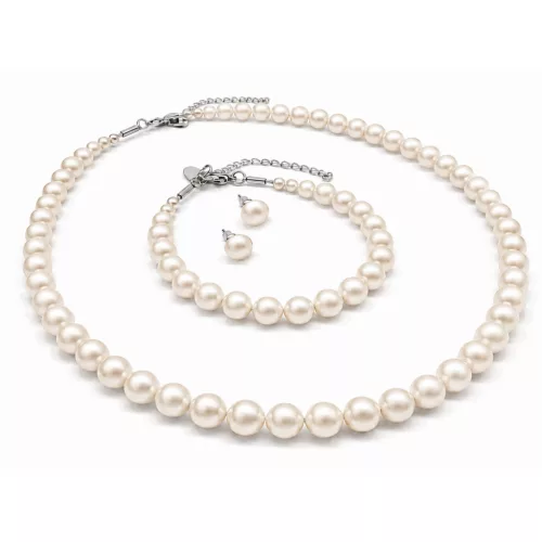 ELEGANCIA GYÖNGY SZETT - állítható (cream pearl)