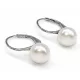PURE PEARL ezüst fülbevaló - 20 mm