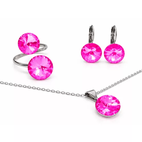 DIANA szett állítható gyűrűvel (electric pink ignite)