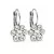 VIRÁG kapcsos fülbevaló - 12 mm (crystal fehér) felnőtt méret