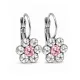 VIRÁG kapcsos fülbevaló - 12 mm (crystal-light rose) felnőtt méret