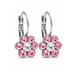  VIRÁG kapcsos fülbevaló - 12 mm (light rose) felnőtt méret