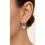 VIRÁG kapcsos fülbevaló - 12 mm (light rose) felnőtt méret