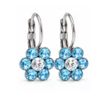 VIRÁG kapcsos fülbevaló - 12 mm (aquamarine) felnőtt méret