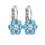VIRÁG kapcsos fülbevaló - 12 mm (aquamarine) felnőtt méret