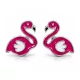 FLAMINGO ezüst bedugós fülbevaló - 10 mm (7 éves kortól felnőtt korig)