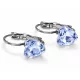 SZÍVECSKE kapcsos fülbevaló - light sapphire (4 éves kortól)