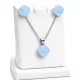 NAGY PÁRNA szett (light sapphire)
