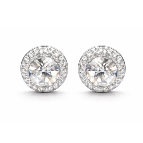 APHRODITE bedugós fülbevaló (fehér 12 mm-es)