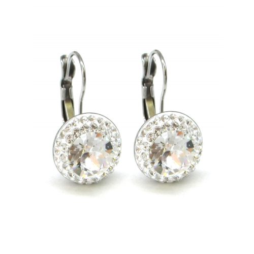 APHRODITÉ kapcsos fülbevaló (fehér 12-mm-es)