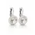 APHRODITÉ kapcsos fülbevaló (fehér 12-mm-es)