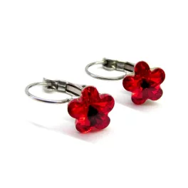 JÁZMIN kapcsos fülbevaló - piros (5 éves kortól)