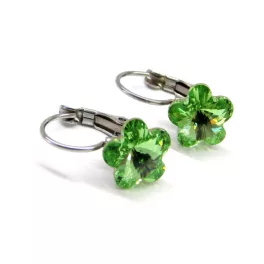   JÁZMIN kapcsos fülbevaló - világos zöld (5 éves kortól)