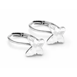PILLANGÓ kapcsos fülbevaló - crystal (2 éves kortól)