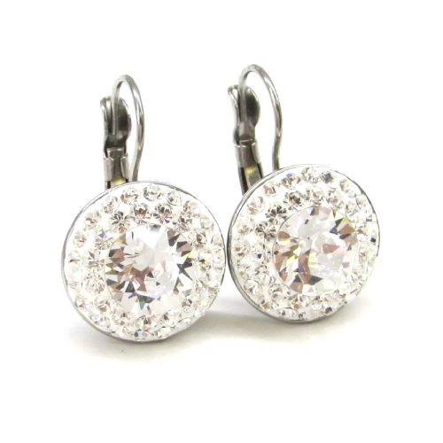 APHRODITÉ kapcsos fülbevaló (fehér 14-mm-es)