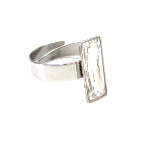 TÉGLA gyűrű (15X5 mm-es crystal)