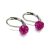 APRÓKÖVES kapcsos fülbevaló - fuchsia (2 éves kortól)
