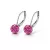 APRÓKÖVES kapcsos fülbevaló - fuchsia (2 éves kortól)