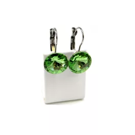DIANA 12 mm-es fülbevaló (peridot)